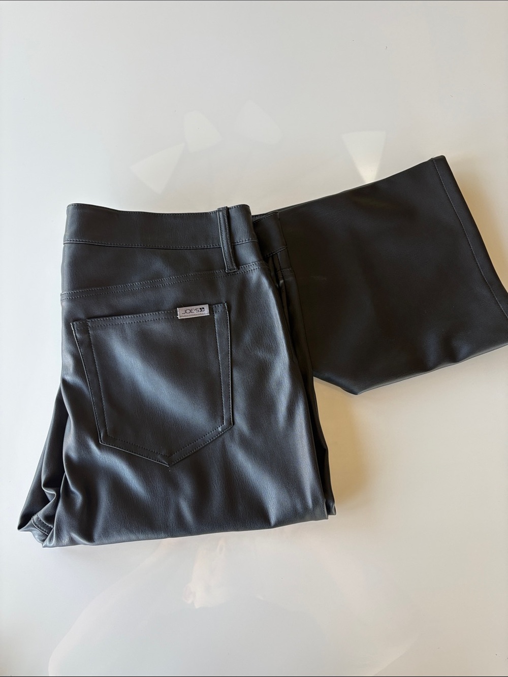 Joe's Jeans Black Faux-Leather Men's Pants